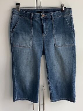 1822 Denim Breeches, Blue, Size 12, 56% Cotton, 24% Rayon, 195 Polyester